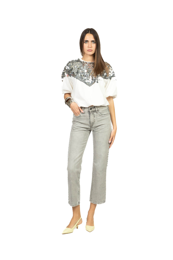 Tensione In - T-shirt palloncino paillettes Art. 39145