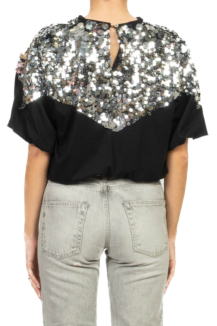 Tensione In - T-shirt palloncino paillettes Art. 39145