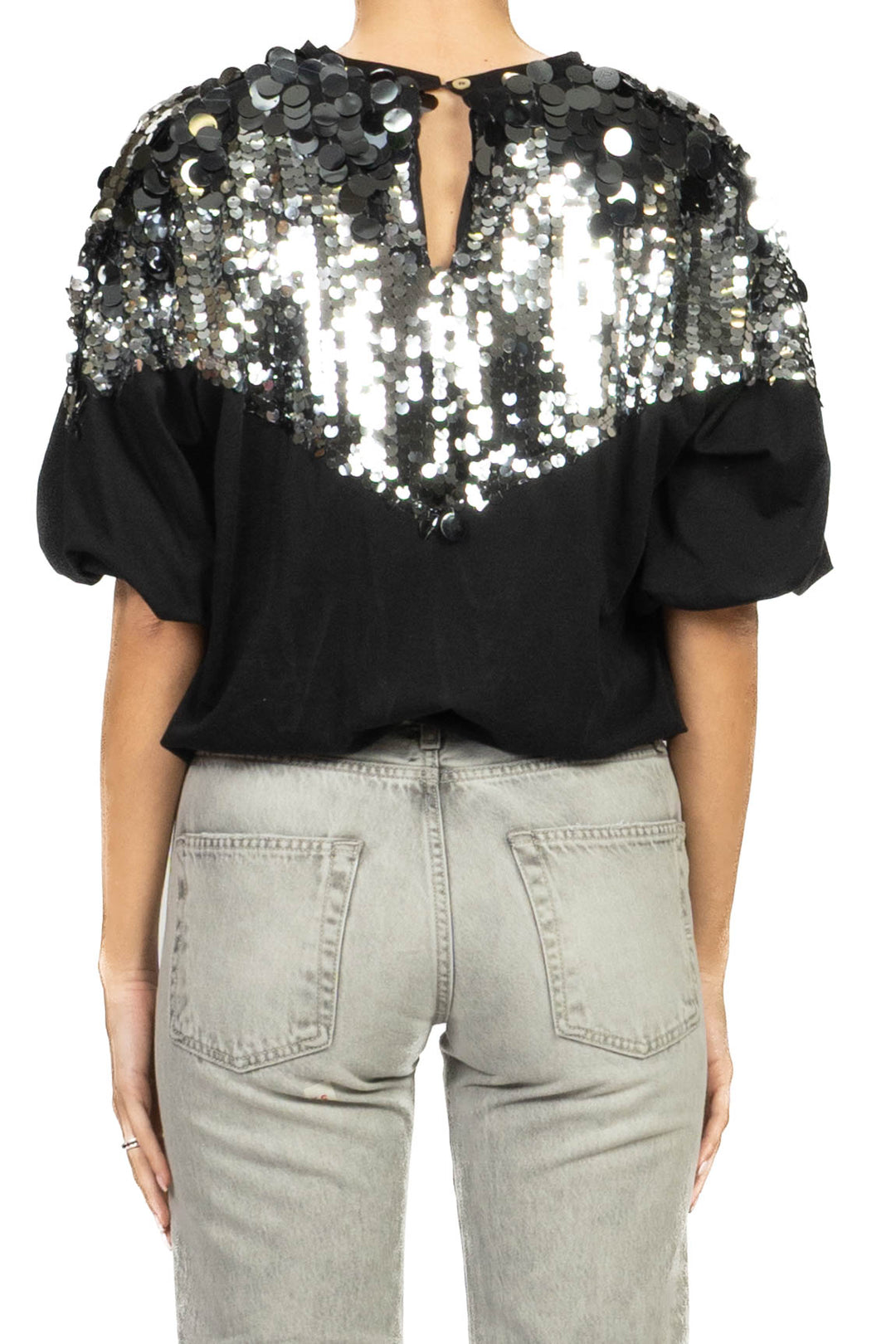 Tensione In - T-shirt palloncino paillettes Art. 39145