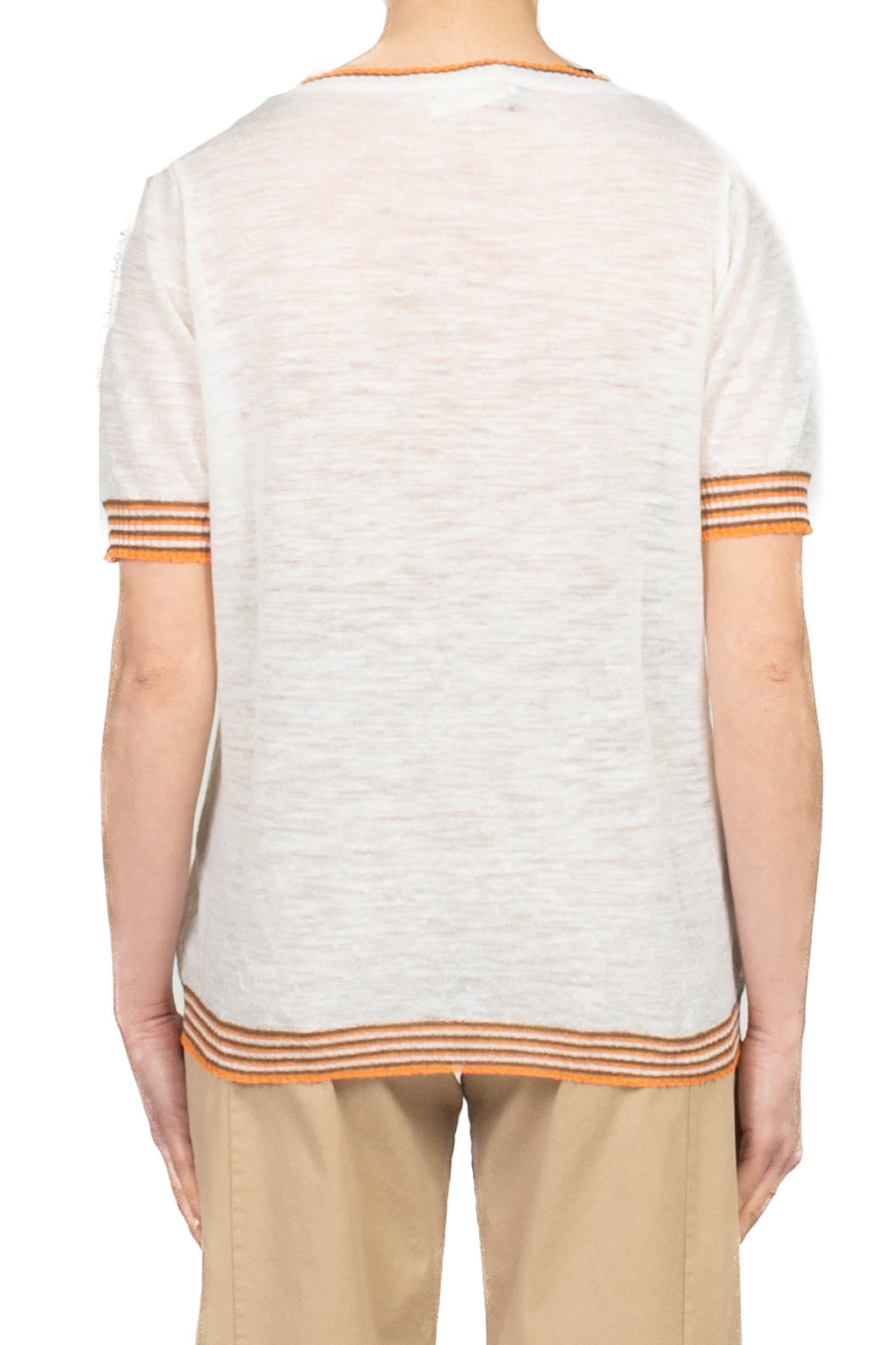 Vicolo - Maglia garzata profilo contrasto Art. 4AB4024