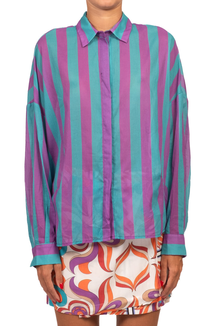 Vicolo - Camicia in mussola rigata Art. TAB3478
