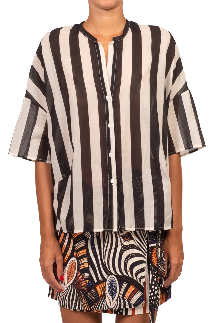 Vicolo - Camicia in mussola rigata Art. TAB3477