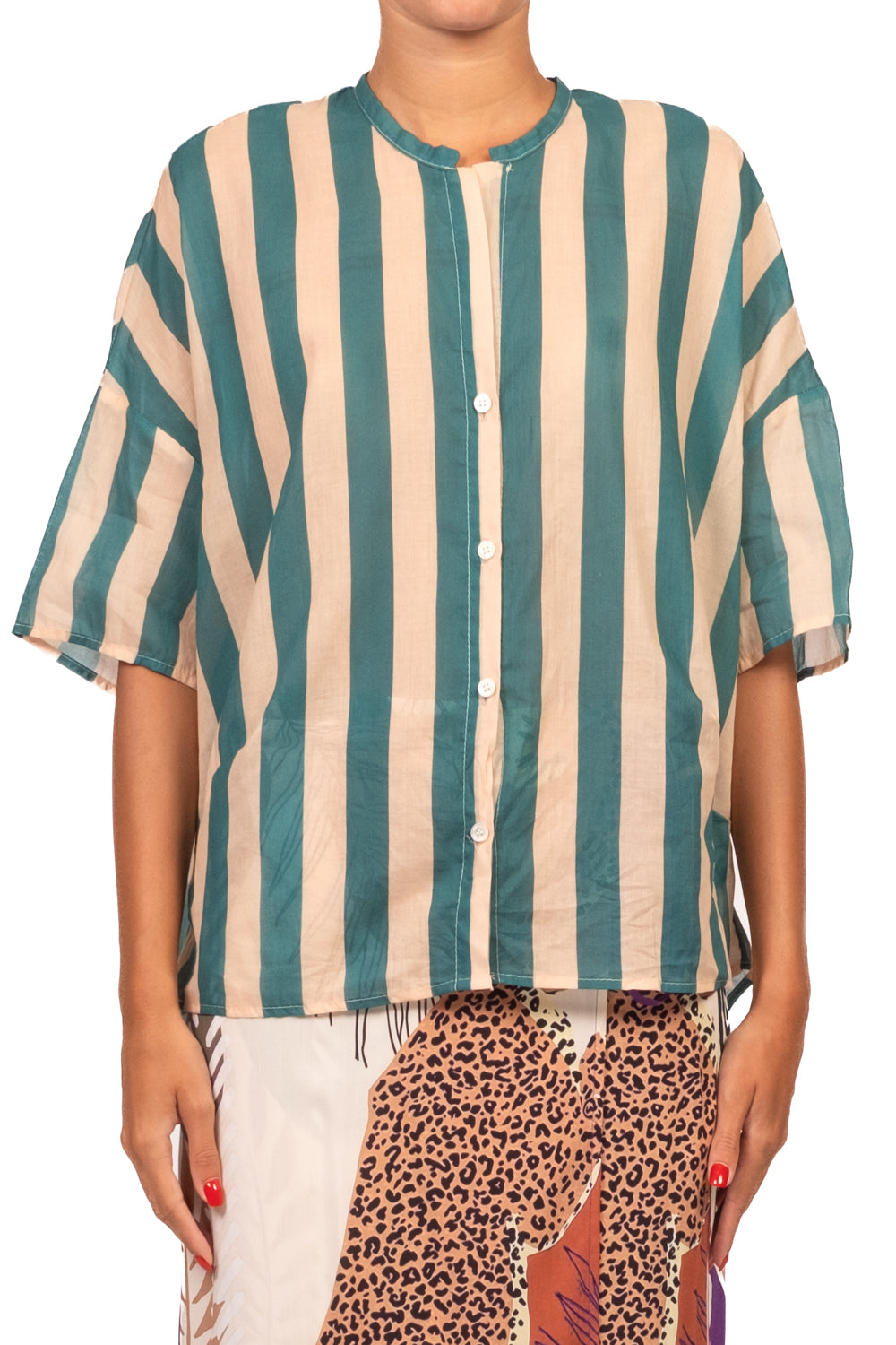 Vicolo - Camicia in mussola rigata Art. TAB3477