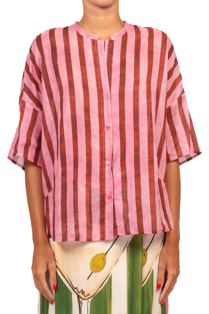 Vicolo - Camicia in mussola rigata Art. TAB3300
