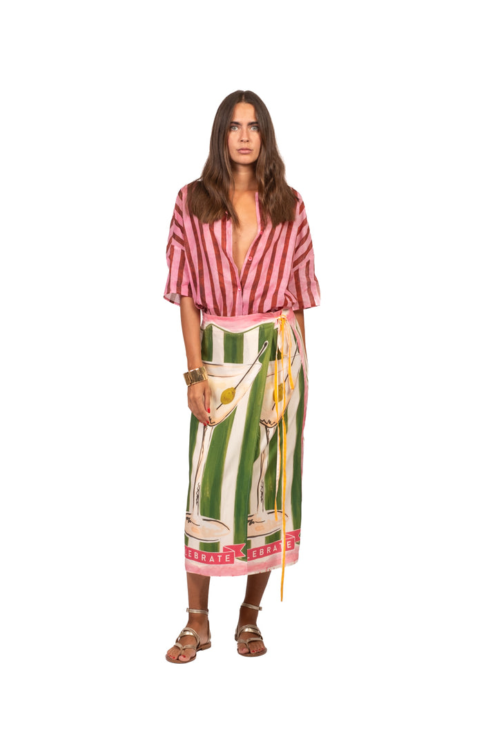 Vicolo - Camicia in mussola rigata Art. TAB3300