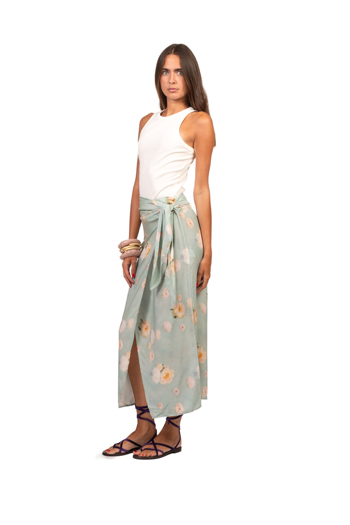 Tensione In - Gonna lunga portafoglio floreale Art. PE260598