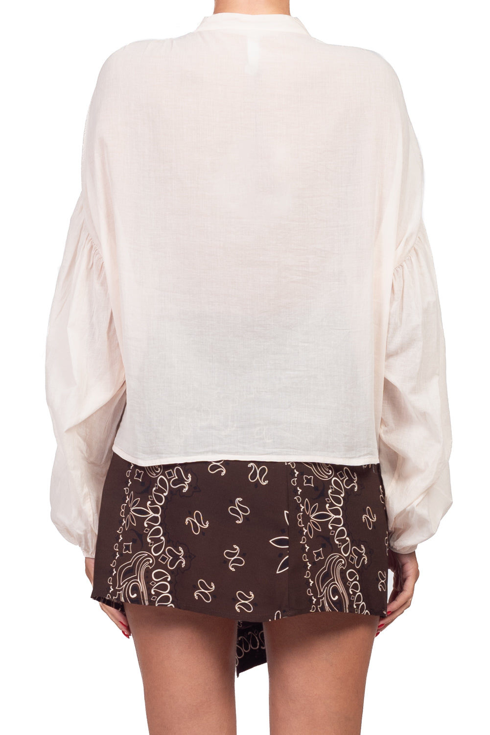 Tensione In - Camicia in mussola manica palloncino Art. PE260303