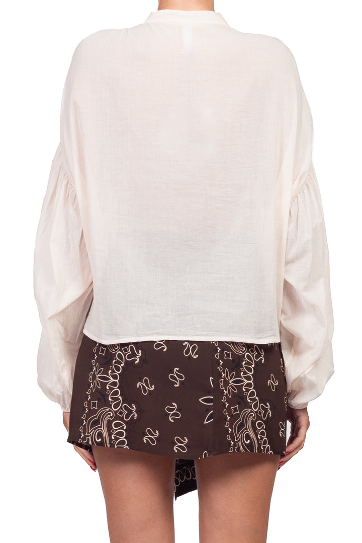 Tensione In - Camicia in mussola manica palloncino Art. PE260303
