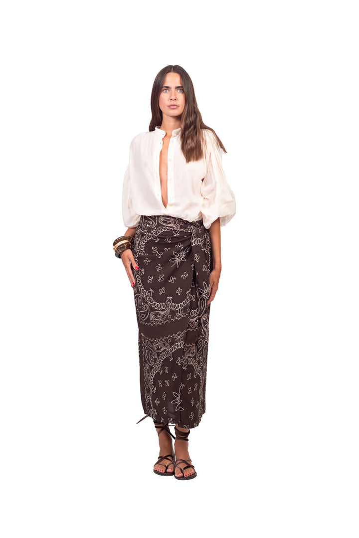Tensione In - Camicia in mussola manica palloncino Art. PE260303