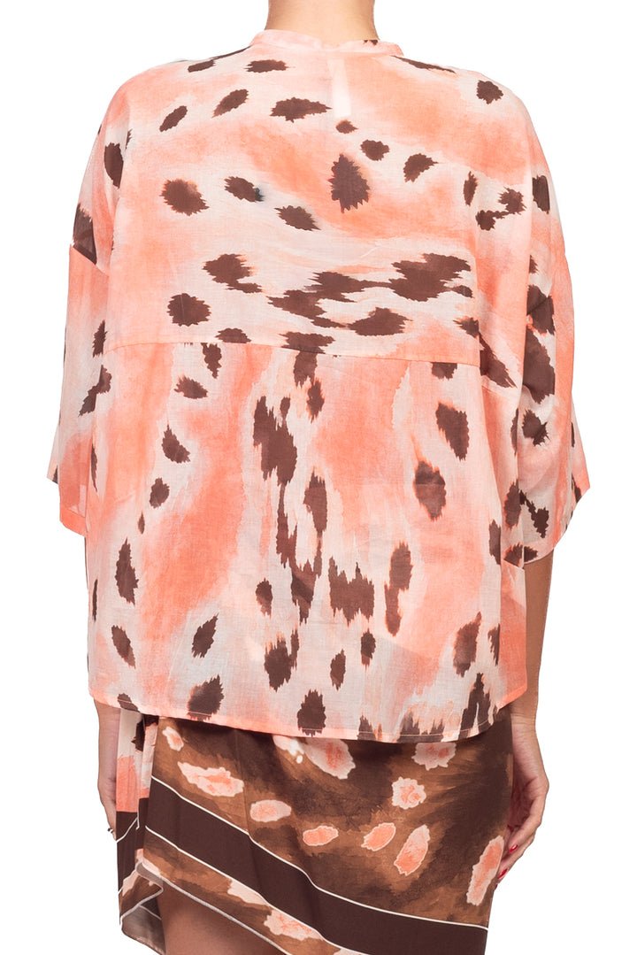 Tensione In - Camicia in mussola fantasia pezzata Art. PE260561