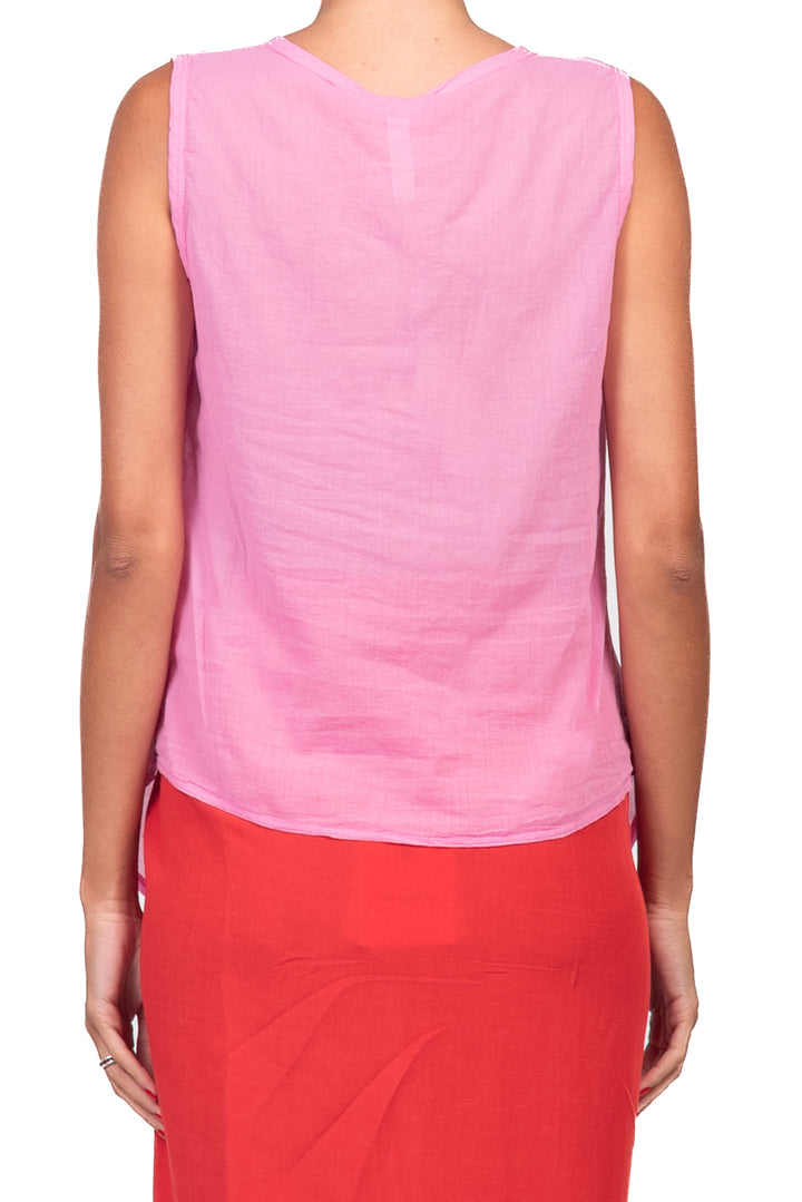 Tensione in - Camicia smanicata in mussola Art. F9140C35R-PE26