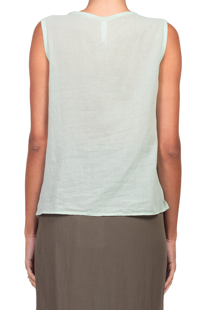 Tensione in - Camicia smanicata in mussola Art. F9140C35R-PE26
