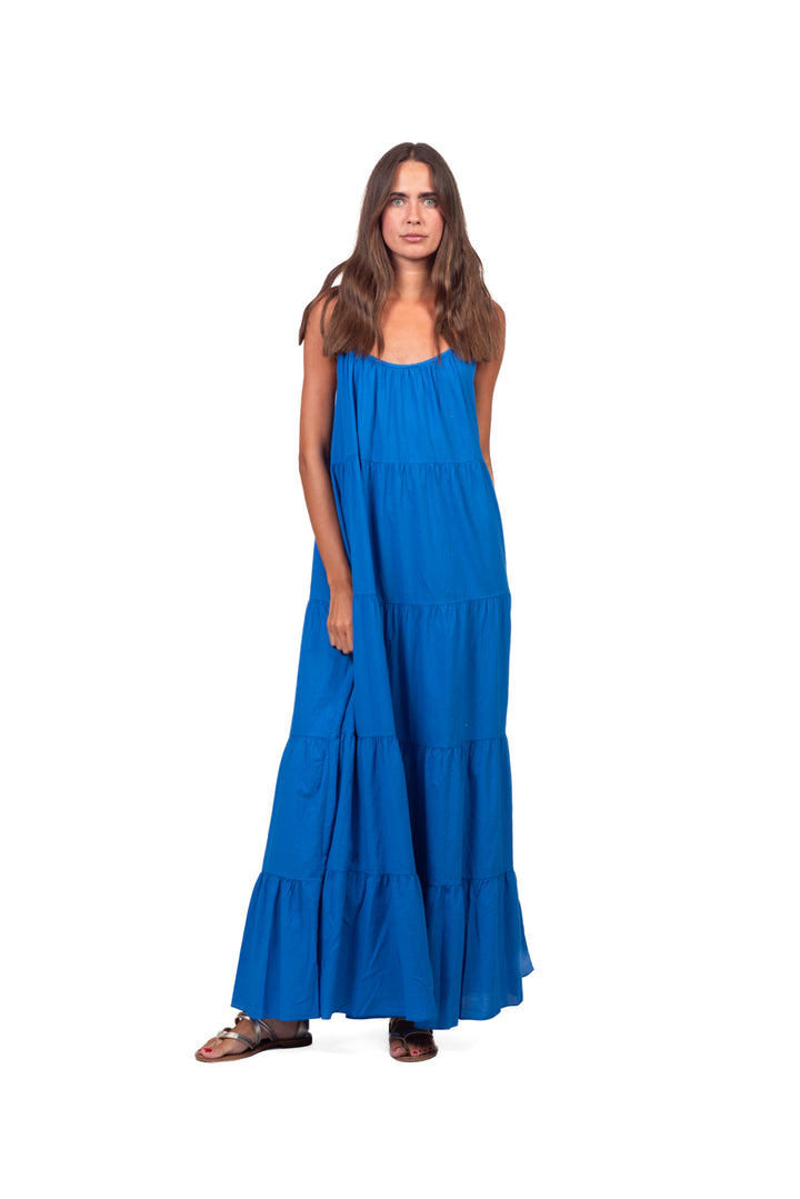 Tensione In - Abito balze in mussola Art. G495A21Q-PE26