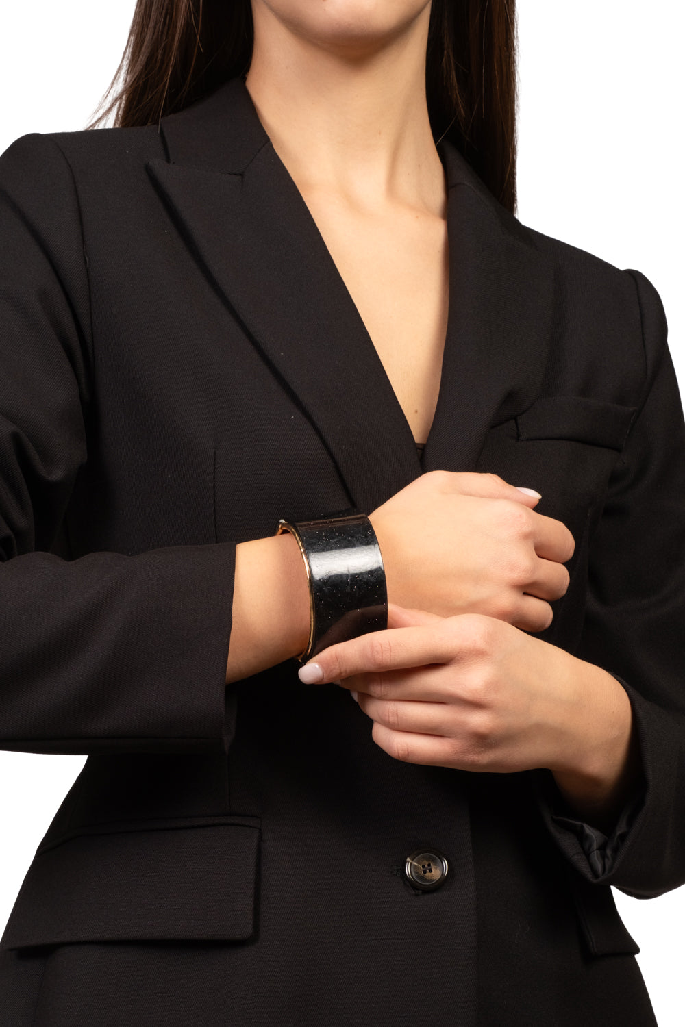 Upper - Bracciale rigido con dettagli lurex