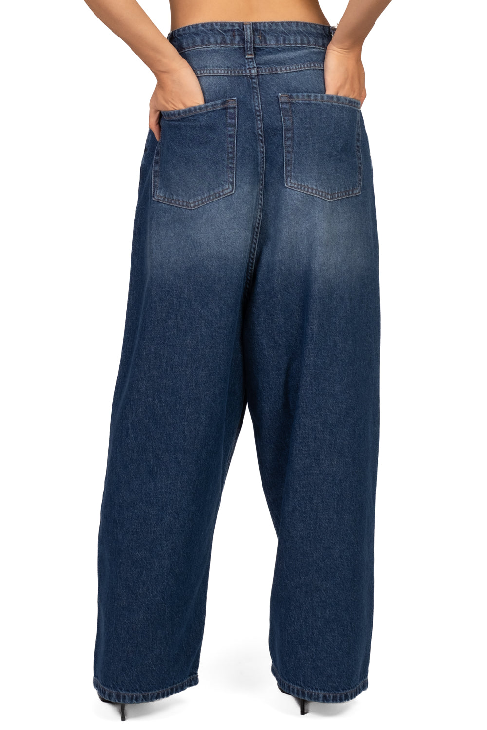 Bloom - Jeans baggy - denim Art. GIAPPO - BLU