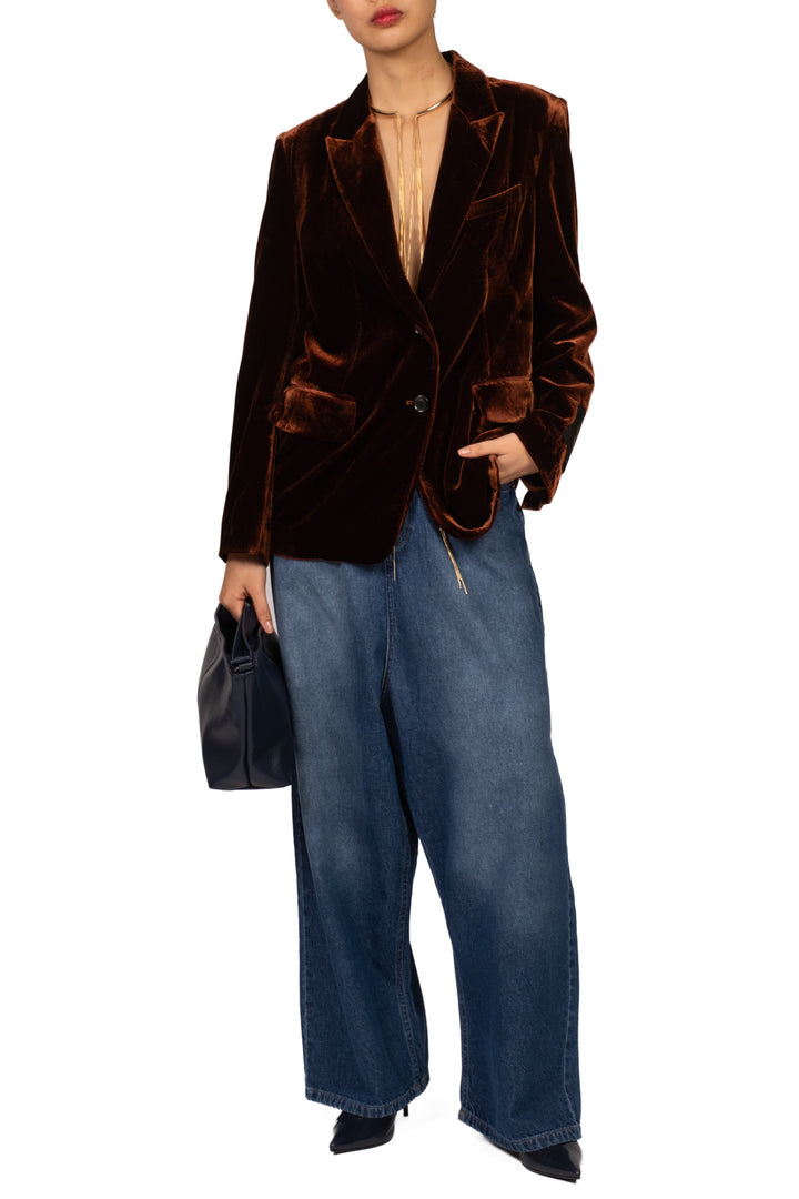 Bloom - Jeans baggy - denim Art. GIAPPO - BLU