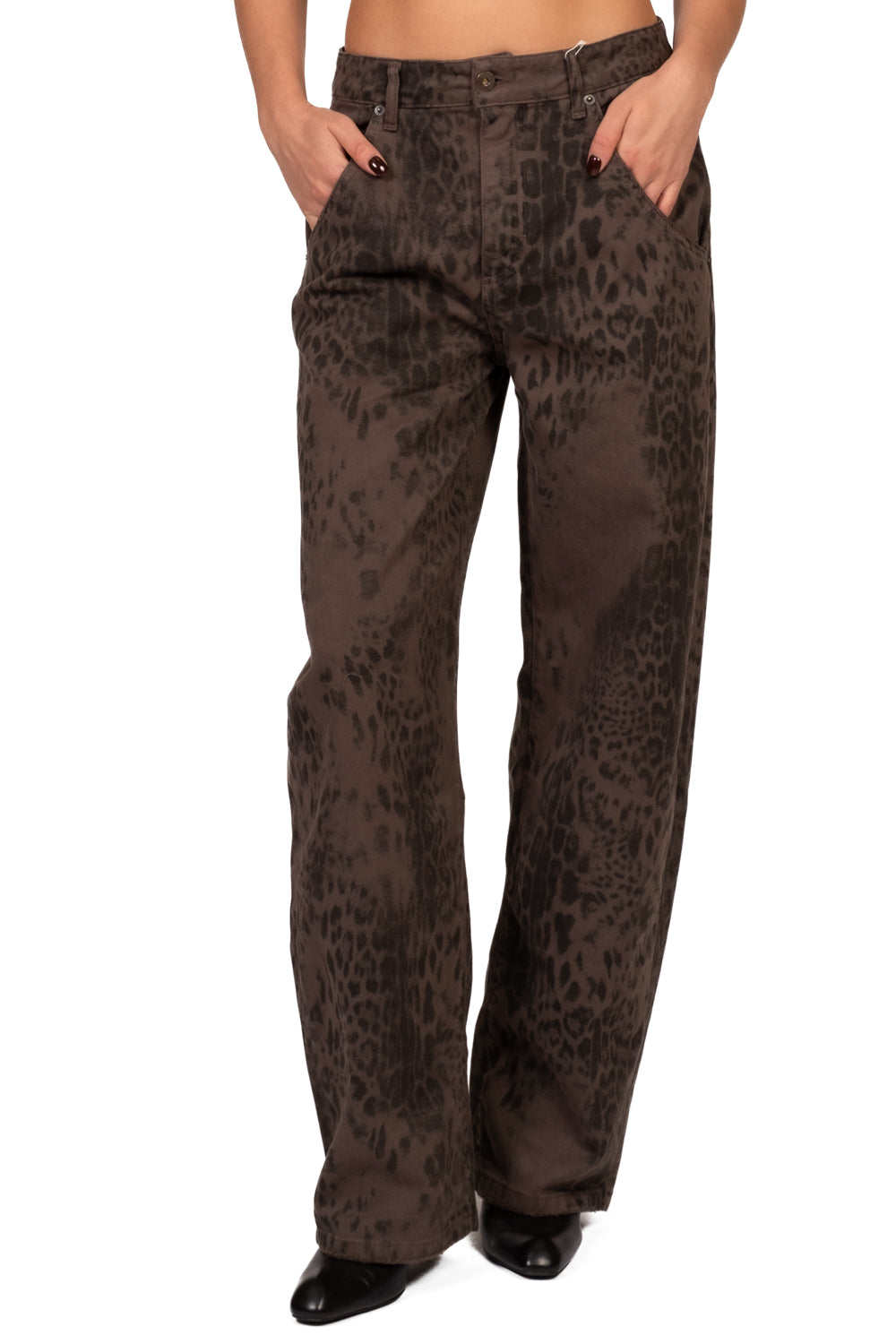 Bloom - Jeans barrel animalier - denim Art. GRETE-FW27