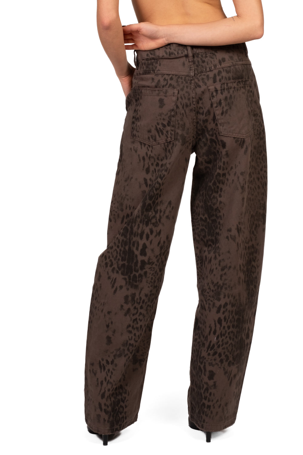 Bloom - Jeans barrel animalier - denim Art. GRETE-FW27