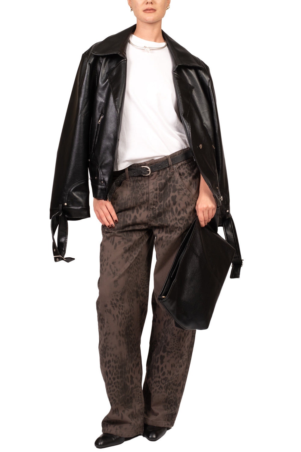 Bloom - Jeans barrel animalier - denim Art. GRETE-FW27