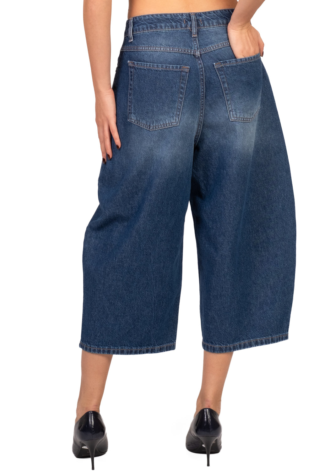 Bloom - Bermuda balloon - denim  Art. ALMA - FW27