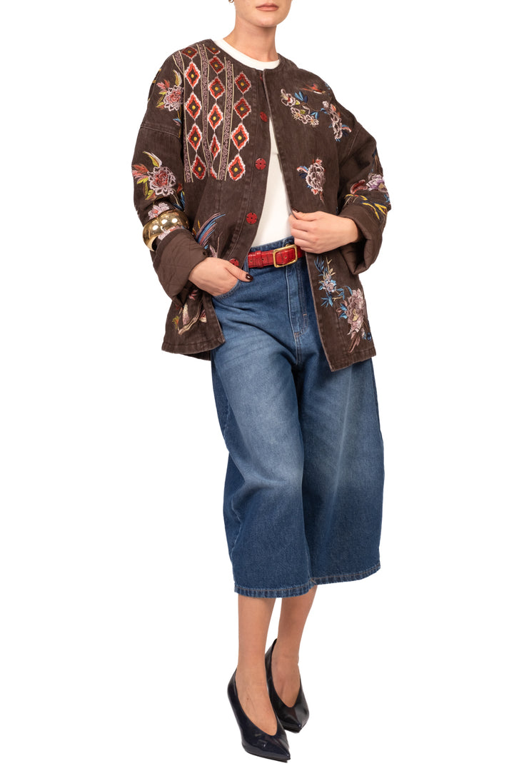Bloom - Bermuda balloon - denim  Art. ALMA - FW27