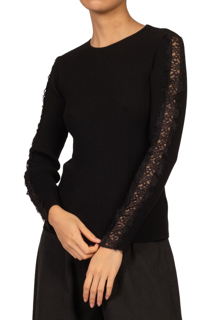 Kontatto - Maglia intarsi pizzo Art. 3M1926NI
