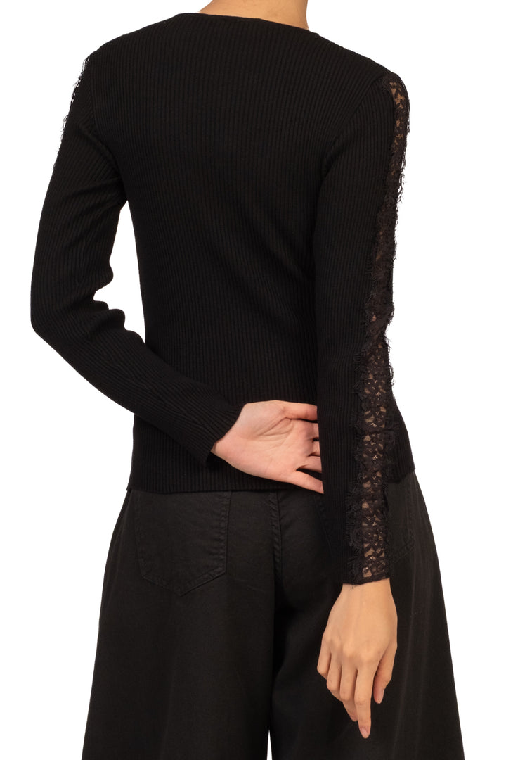 Kontatto - Maglia intarsi pizzo Art. 3M1926NI