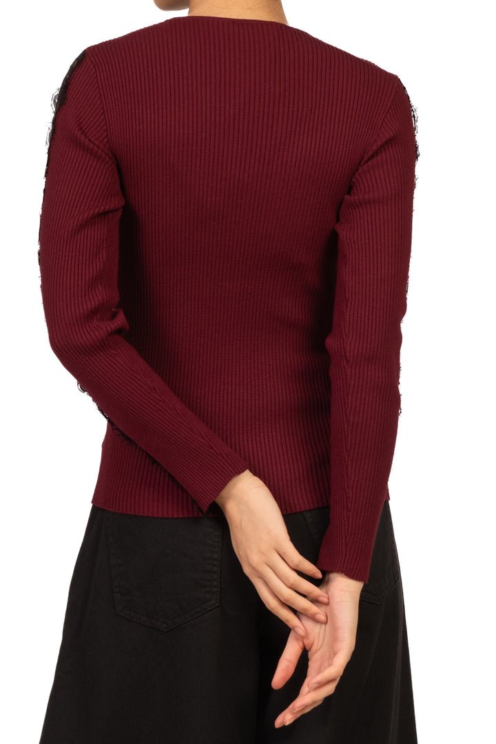 Kontatto - Maglia intarsi pizzo Art. 3M1926NI