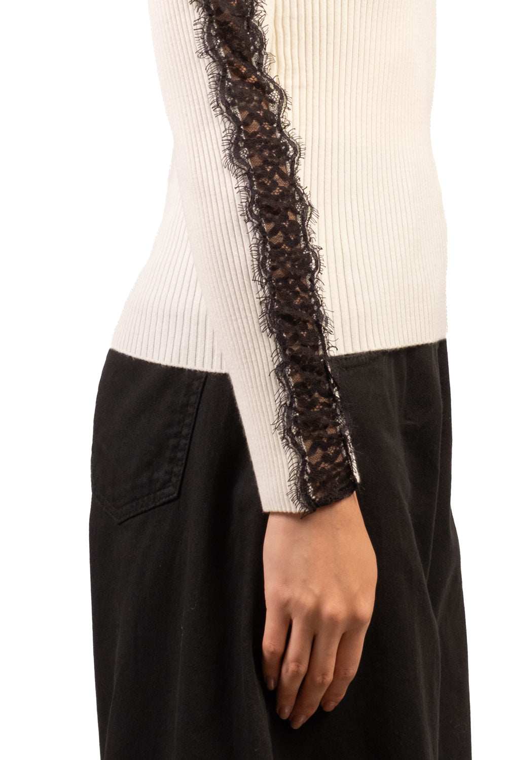 Kontatto - Maglia intarsi pizzo Art. 3M1926NI