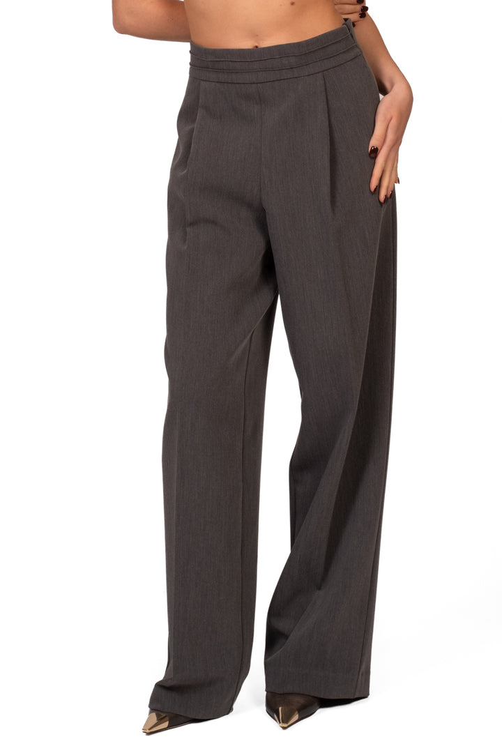 Vicolo - Pantalone palazzo con pinces Art. TAC1383