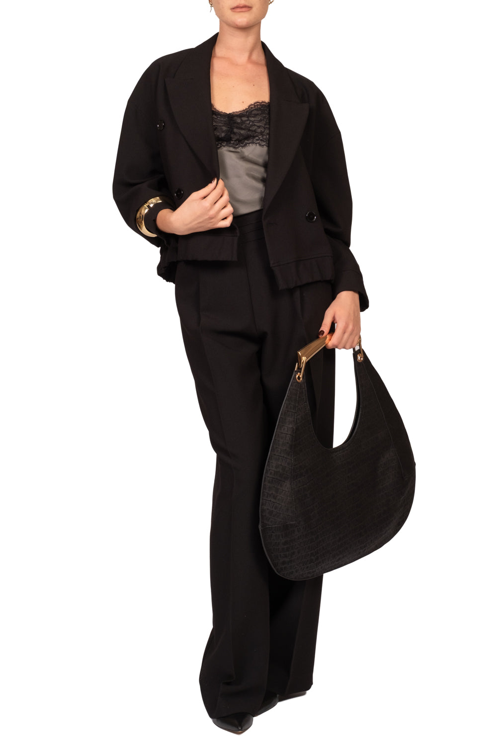 Vicolo - Pantalone palazzo con pinces Art. TAC1383