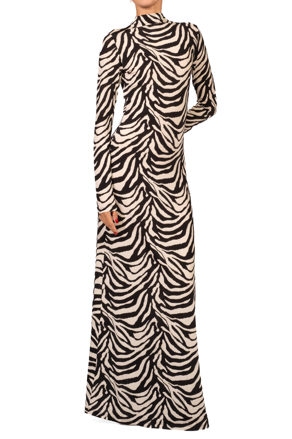 Tensione in - Abito lungo animalier Art.40642