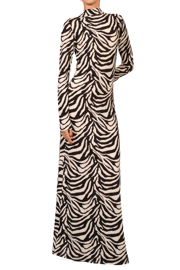 Tensione in - Abito lungo animalier Art.40642