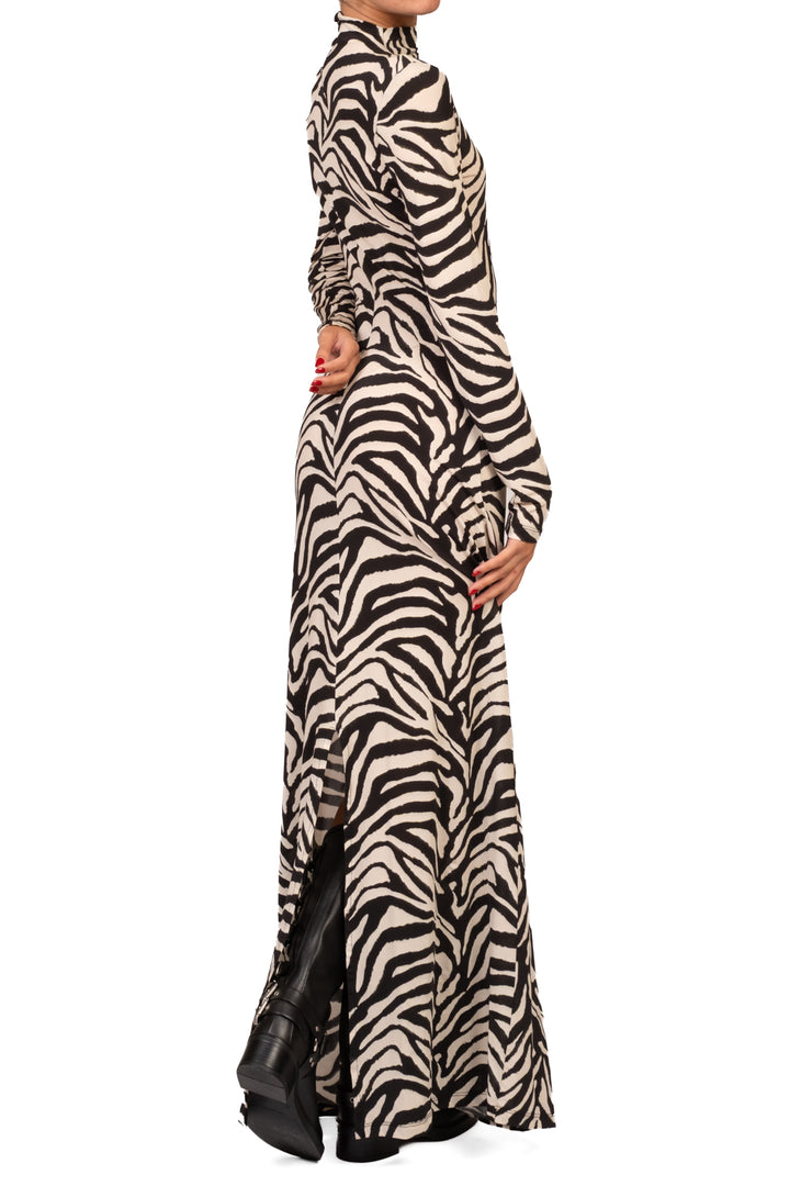 Tensione in - Abito lungo animalier Art.40642