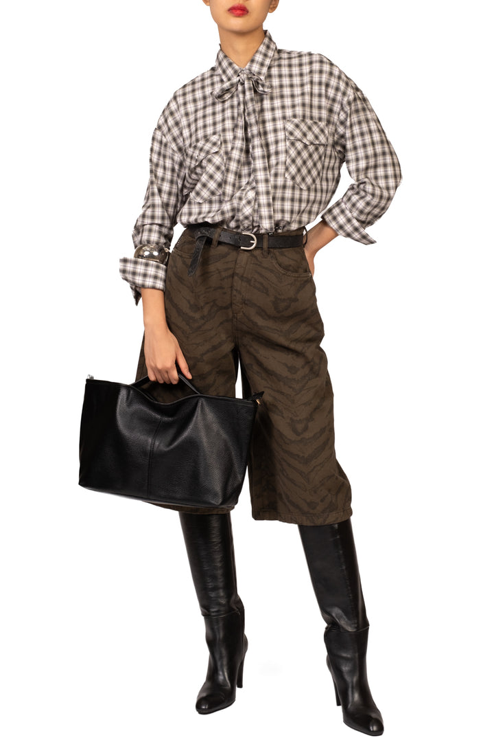 Dixie - Camicia check con fiocco Art. C881B081