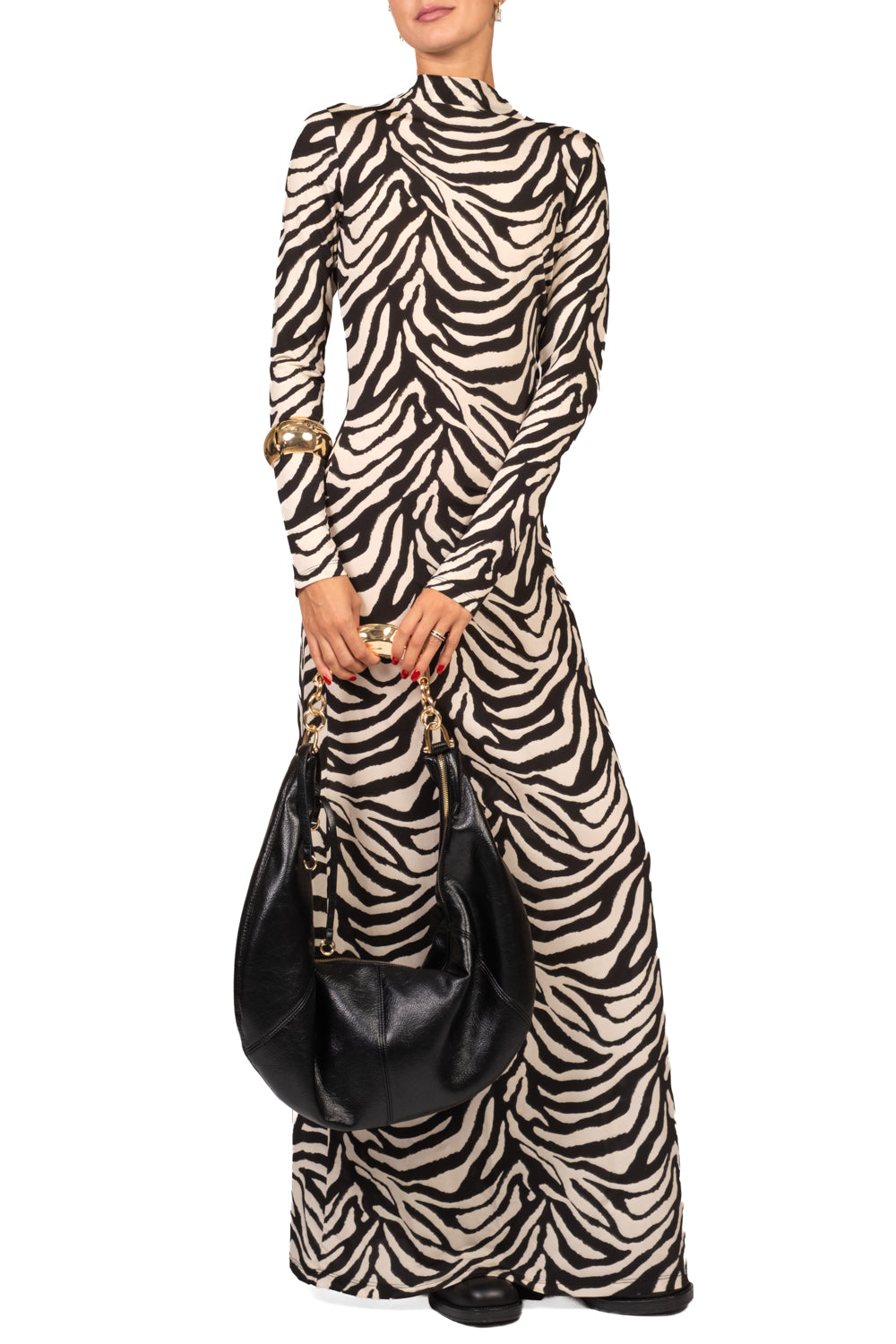 Tensione in - Abito lungo animalier Art.40642