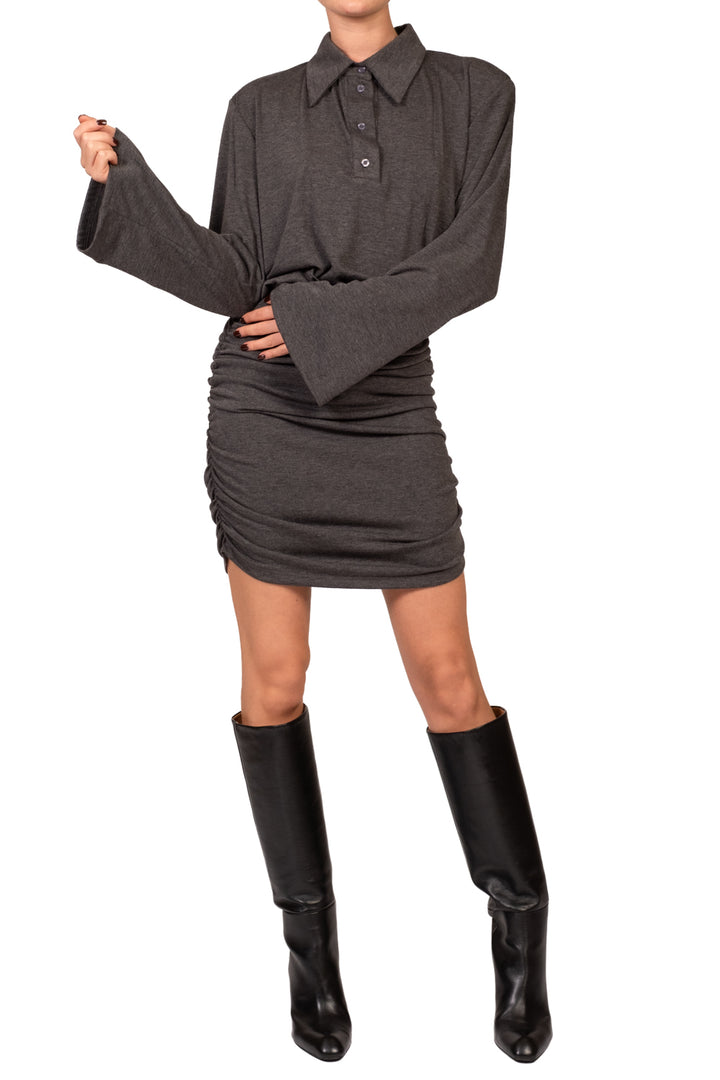 Tensione In - Abito camicia drappeggiato Art. FW260114