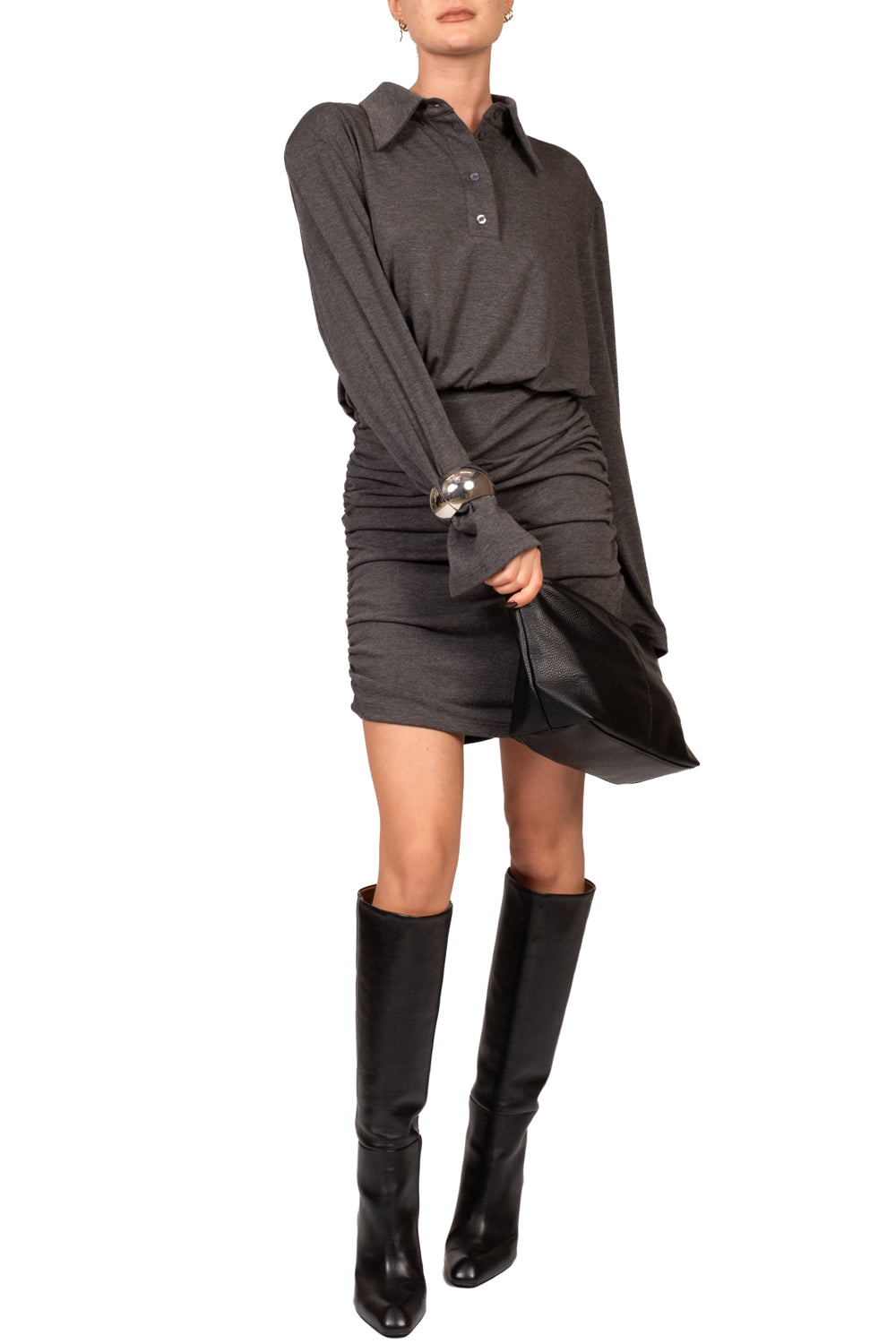 Tensione In - Abito camicia drappeggiato Art. FW260114