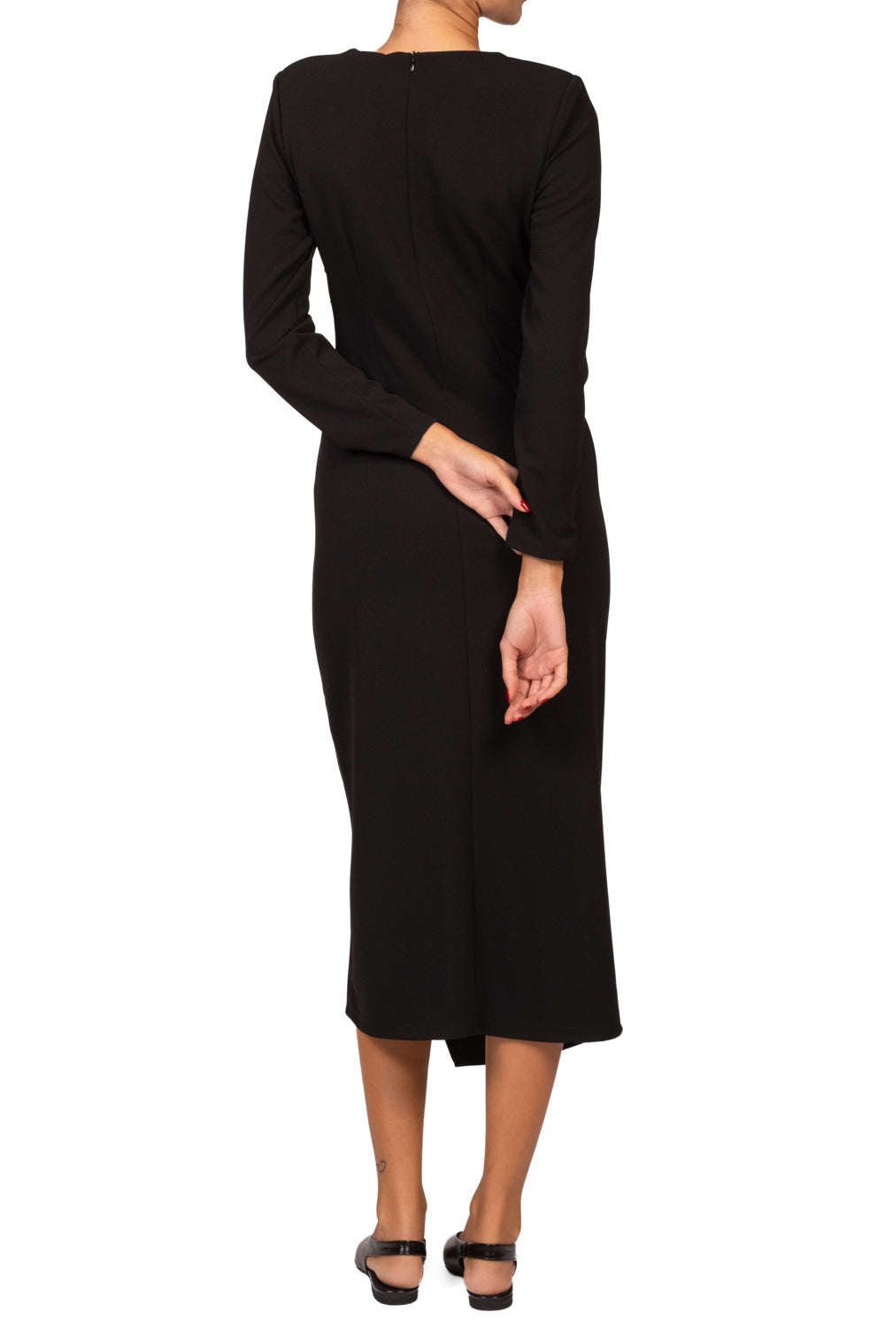 Tensione In - Abito lungo con drappeggio Art. A10254AT