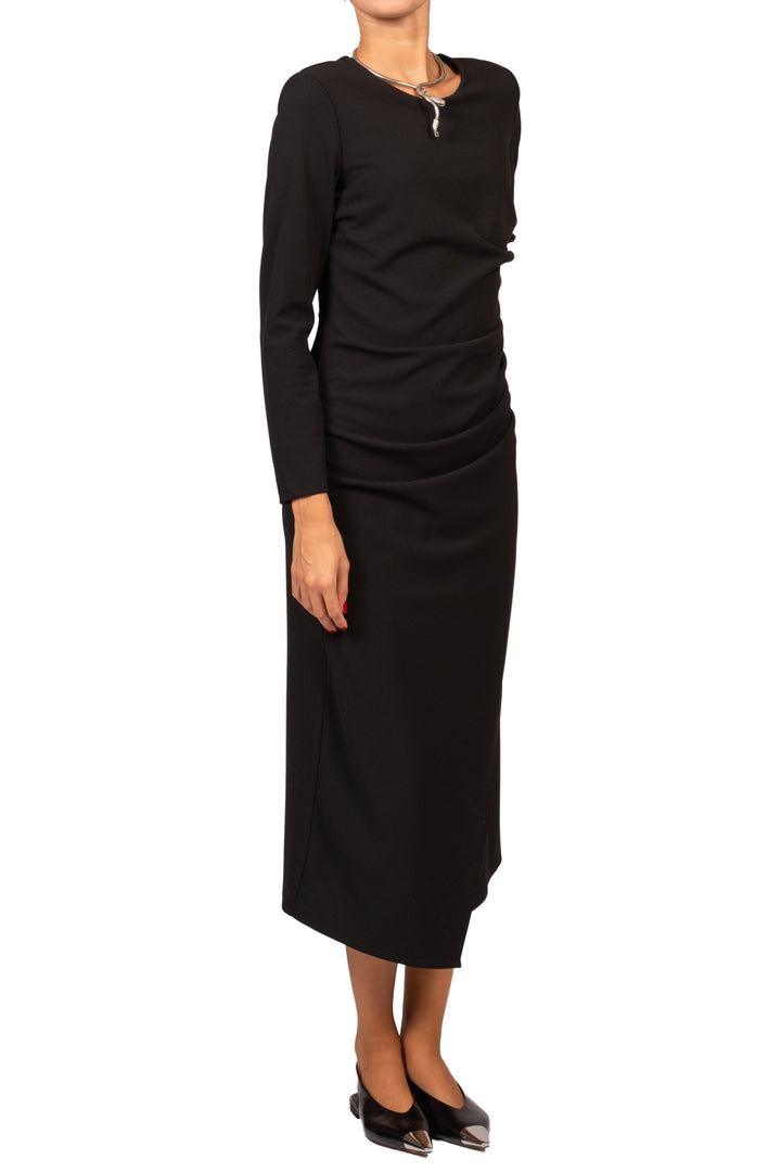 Tensione In - Abito lungo con drappeggio Art. A10254AT