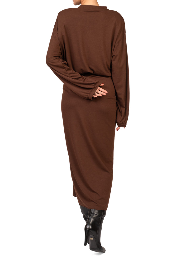 Tensione In - Abito lungo con nodo Art. FW260093-A