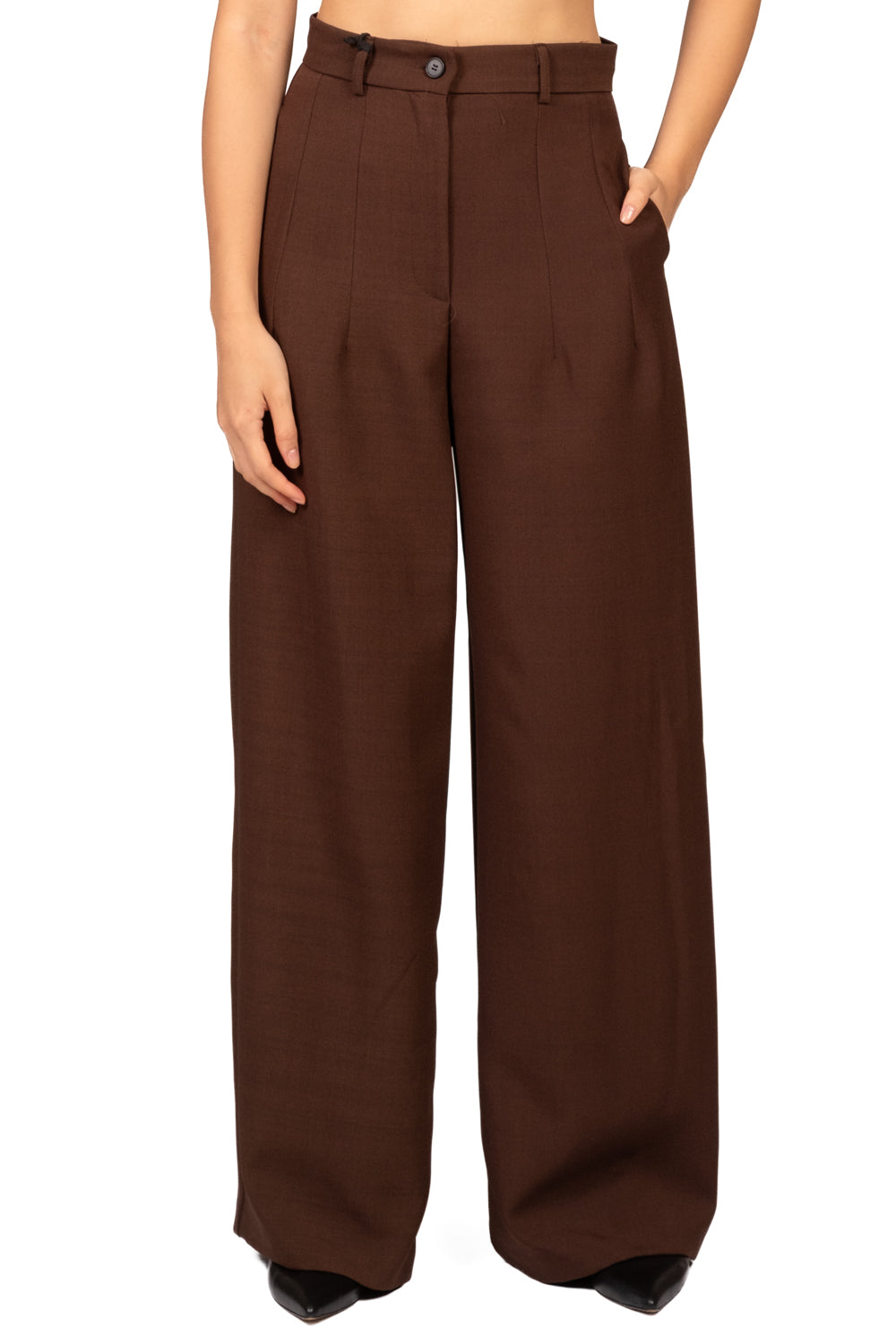 Vicolo - Pantalone palazzo con pinces Art. TAC0174