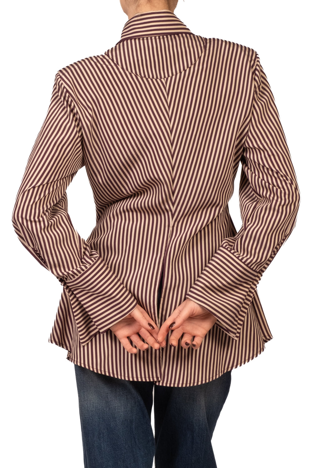 Tensione In - Camicia sfiancata rigata Art. FW260082