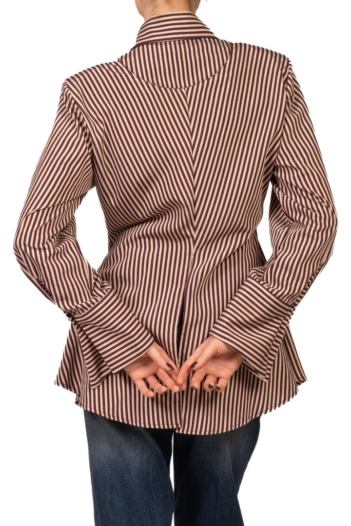 Tensione In - Camicia sfiancata rigata Art. FW260082