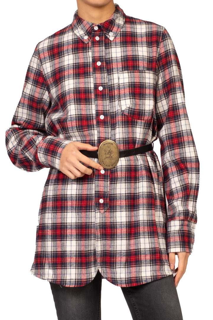 Tensione In - Camicia check con cintura Art. W26C652