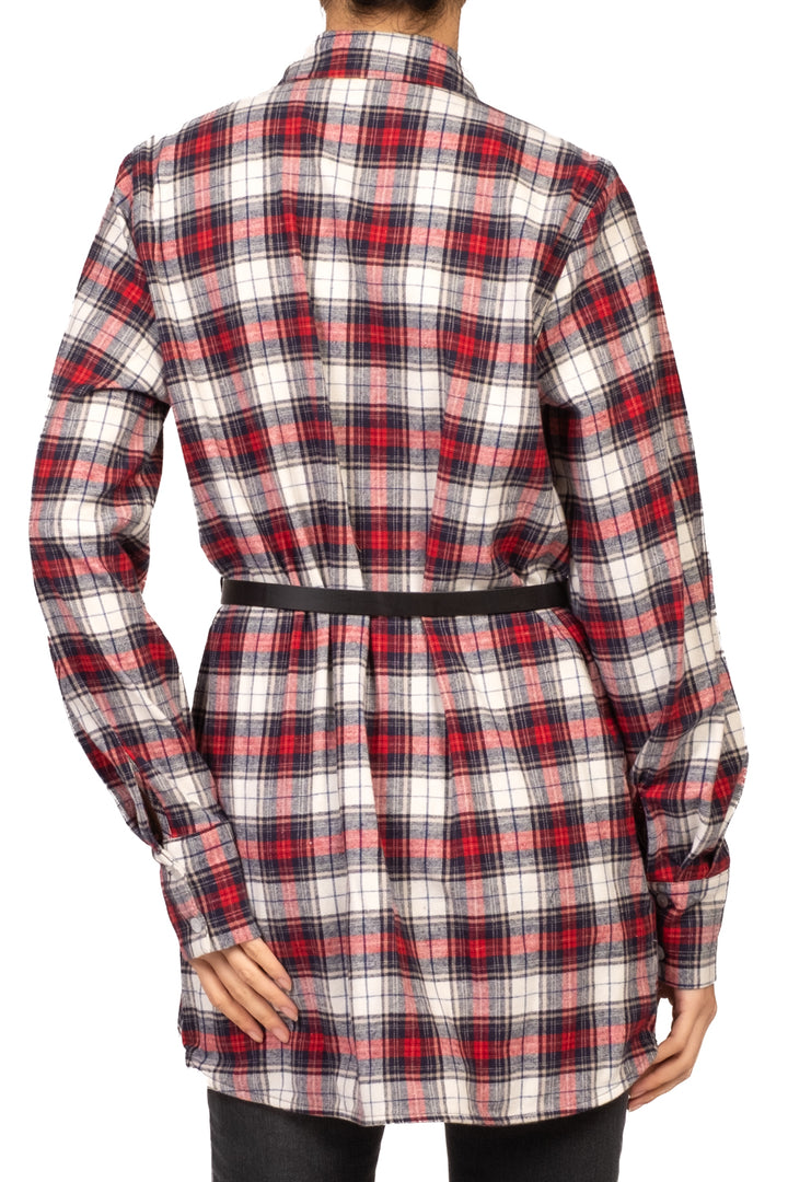 Tensione In - Camicia check con cintura Art. W26C652