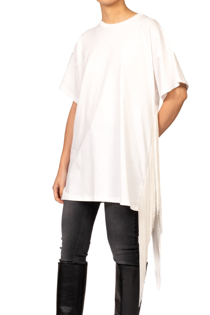 Vicolo - T- Shirt lunga con frange  Art. UAC0165