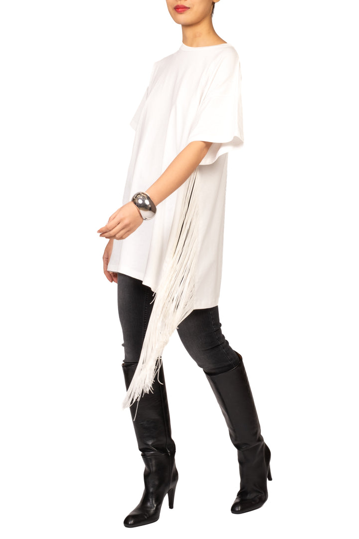 Vicolo - T- Shirt lunga con frange  Art. UAC0165