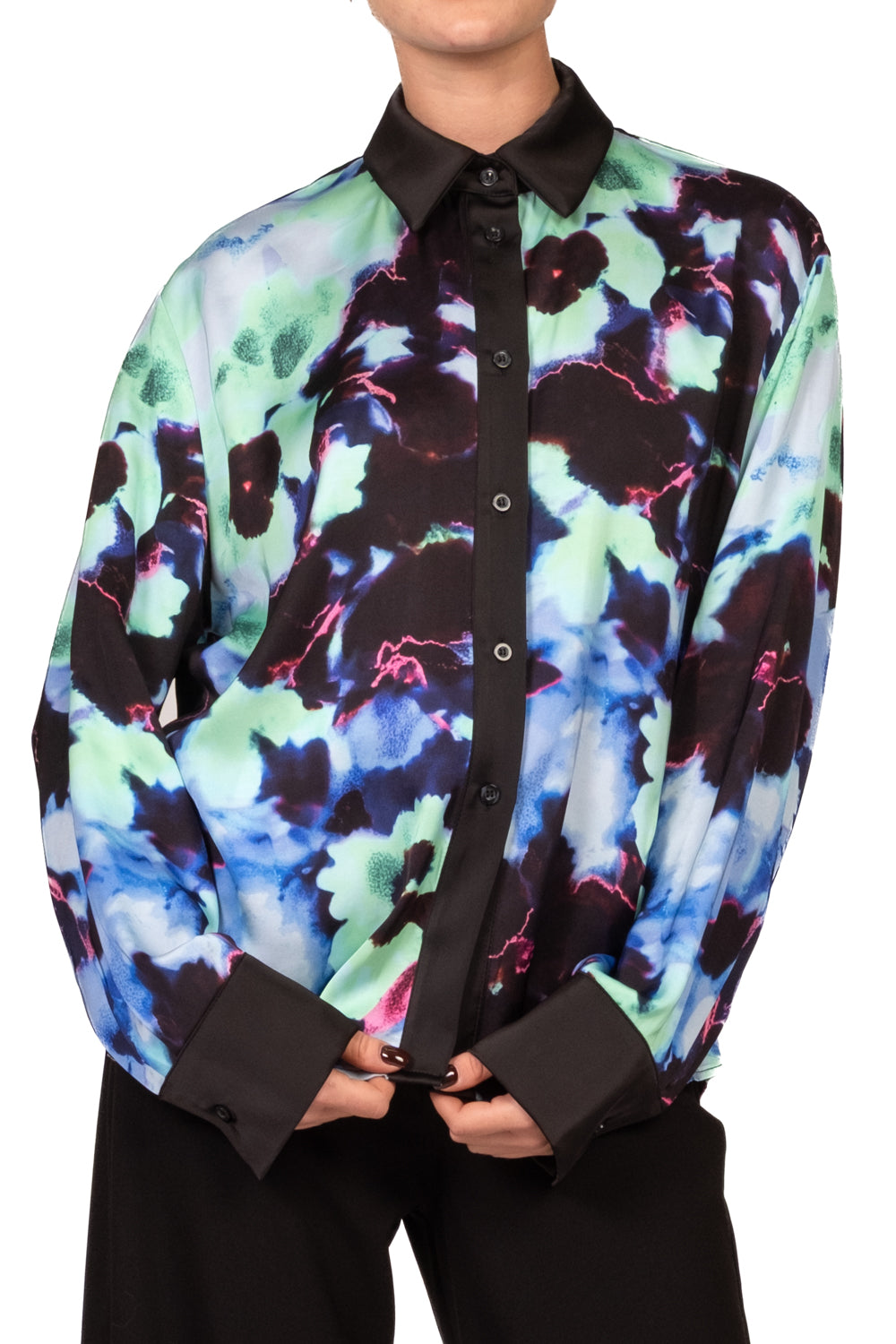 Tensione In - Camicia satin fantasia Art. FW260105