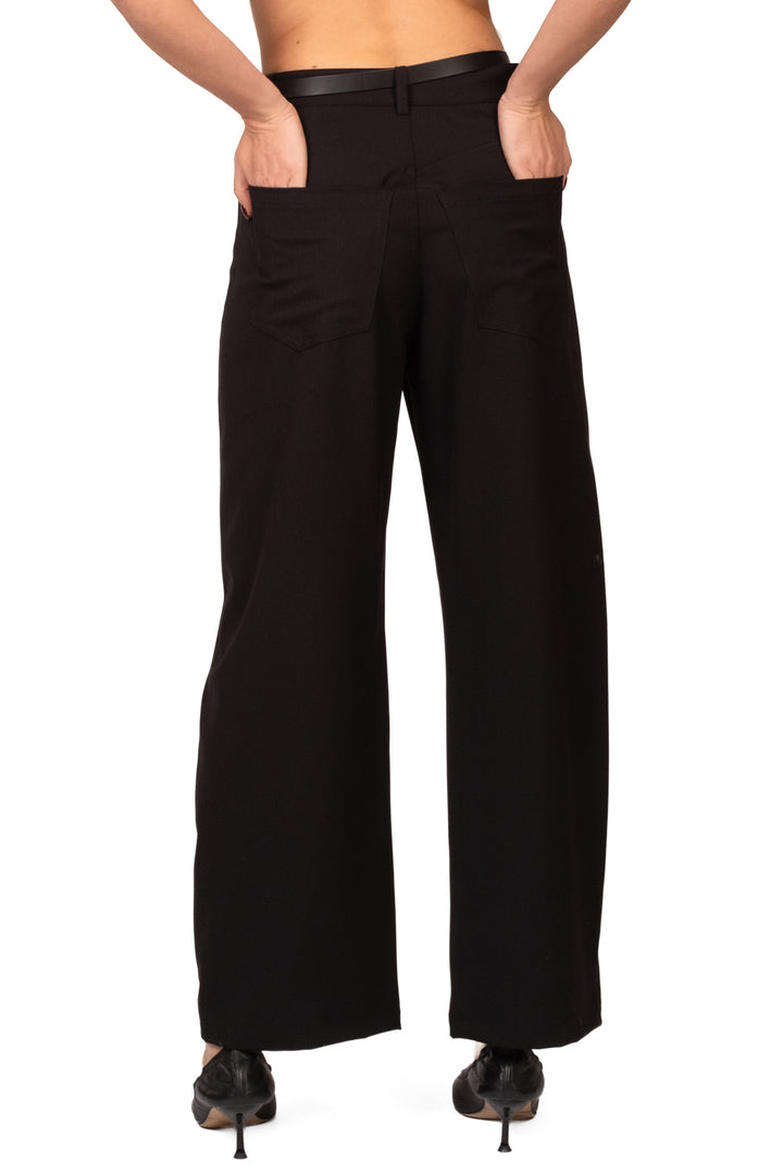 Tensione In - Pantalone barrel con cintura Art. W26P668